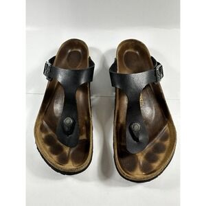 Birkenstock Gizah Sandals Slides Black Color Unisex Size 38